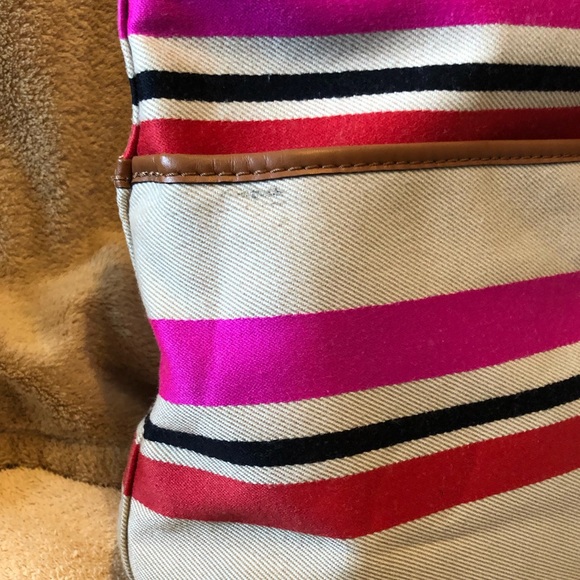 Kate Spade Oak Island Pink Stripe Tote - Picture 10 of 13